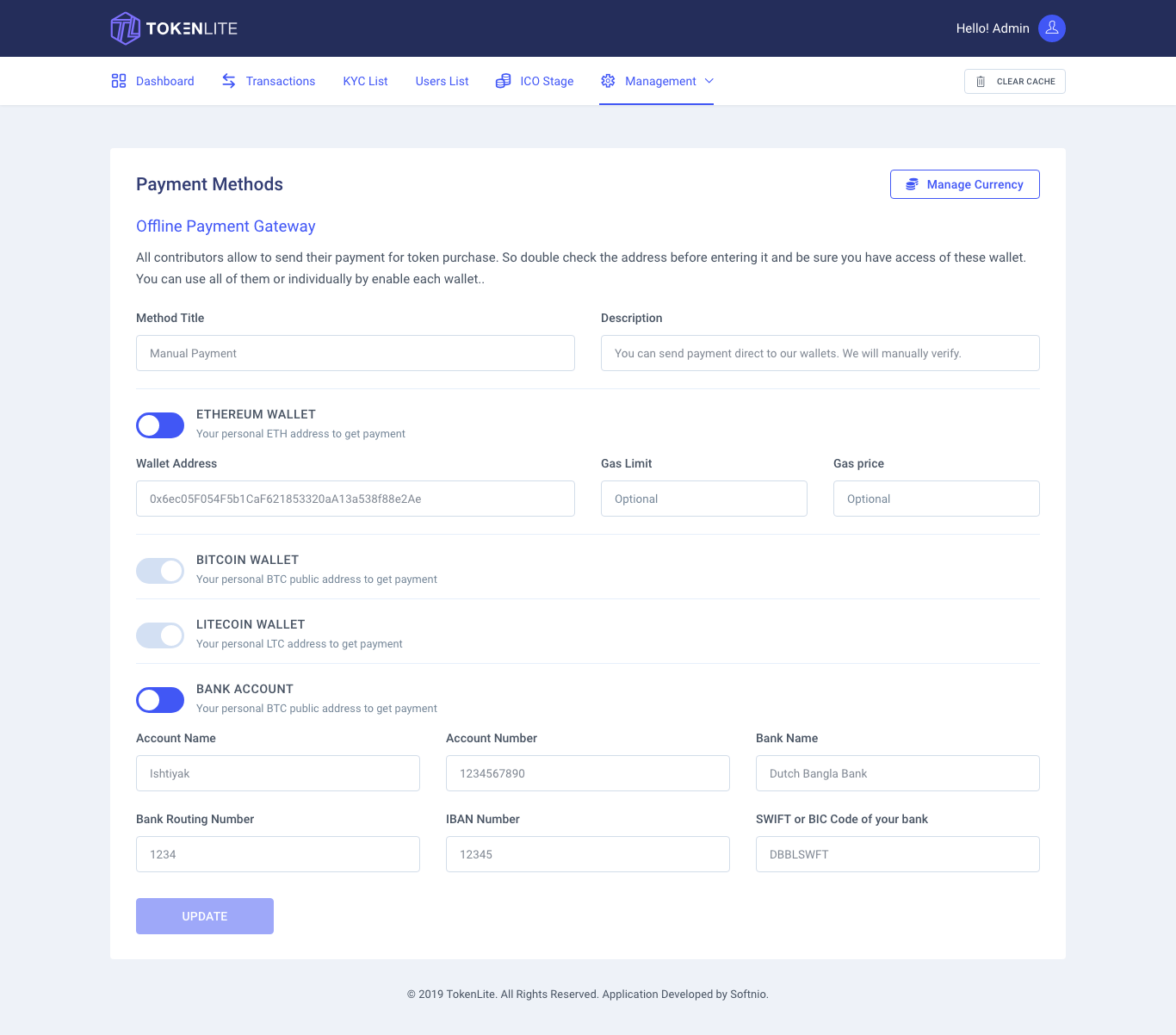 Payment Manual
