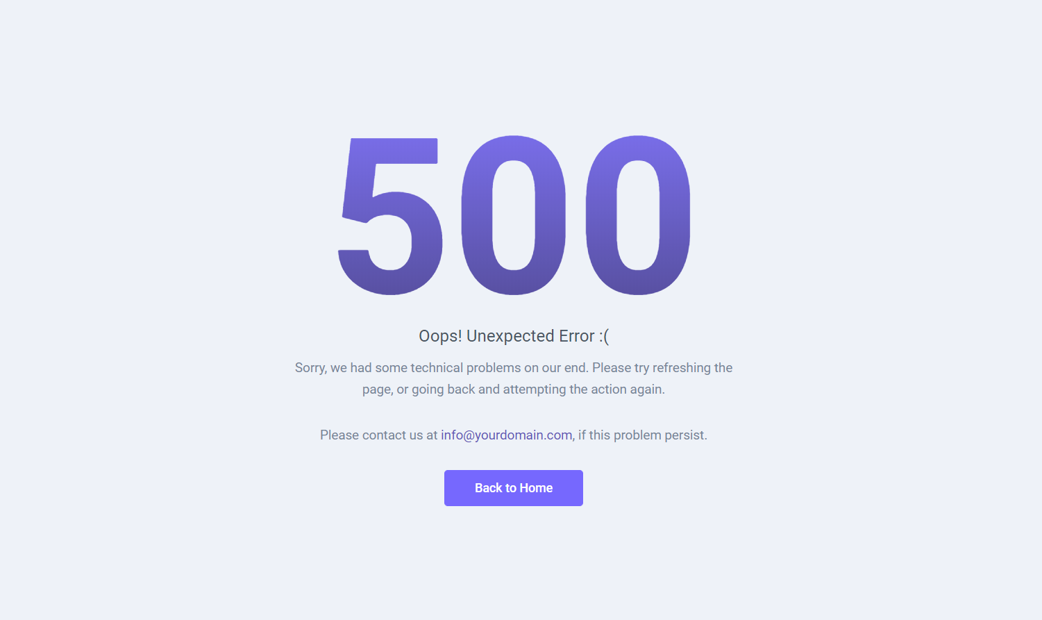 500 error 500 error