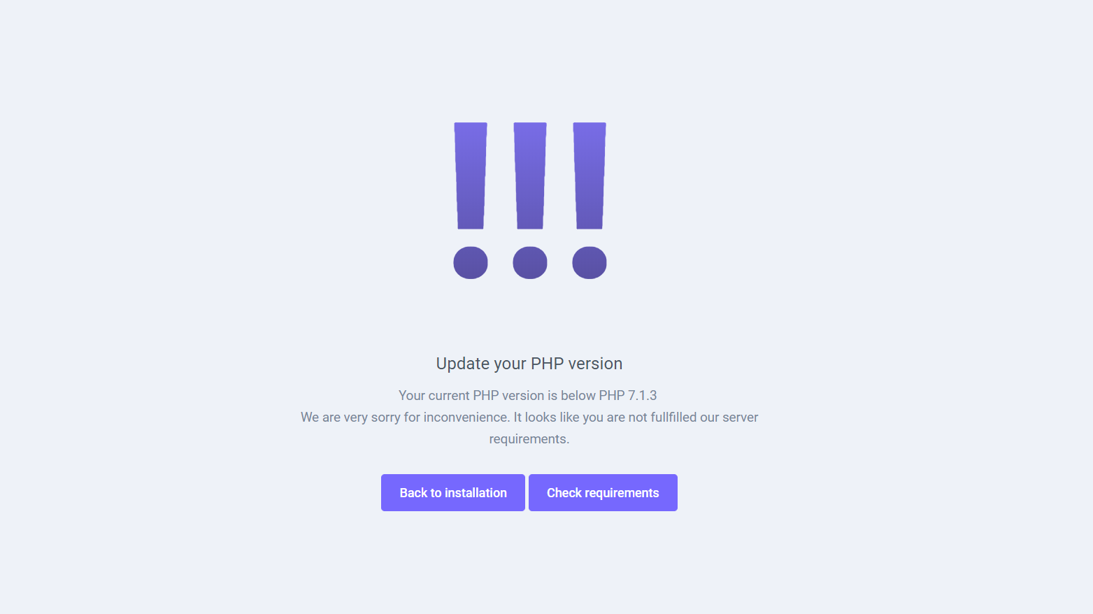 Connection error Connection error